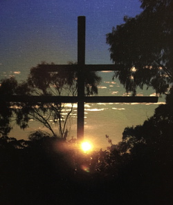 Abbey Cross at Sunrise