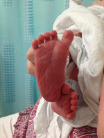 A baby's foot